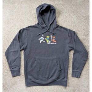 Lacrosse‎ Unlimited Grateful Dead Hoodie Mens Medium Gray Double Sided